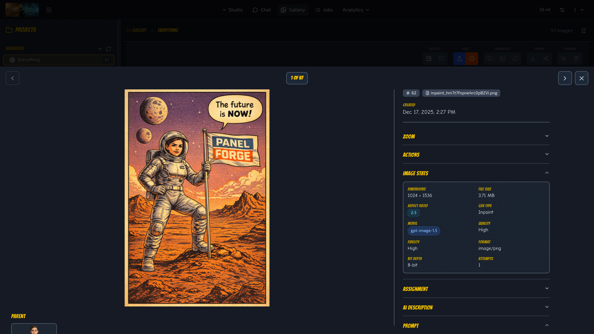 Generated image result using GPT Image 1.5